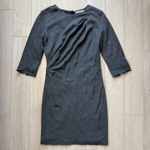 Tiger of Sweden Charcoal 1/2 Long Sleeve Dress Size 38